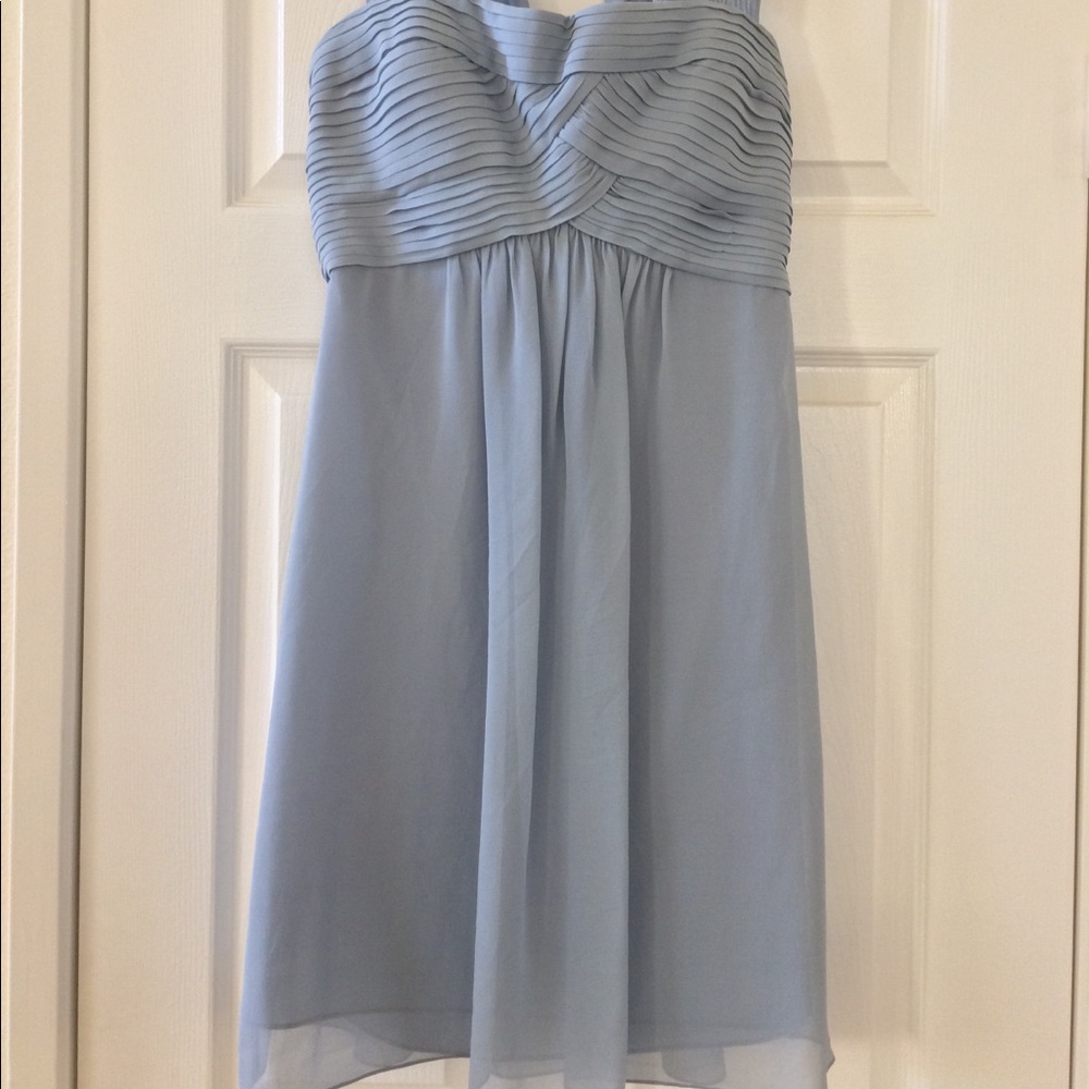 BCBG MaxAzria Pale Blue Bridesmaid Dress Size 8